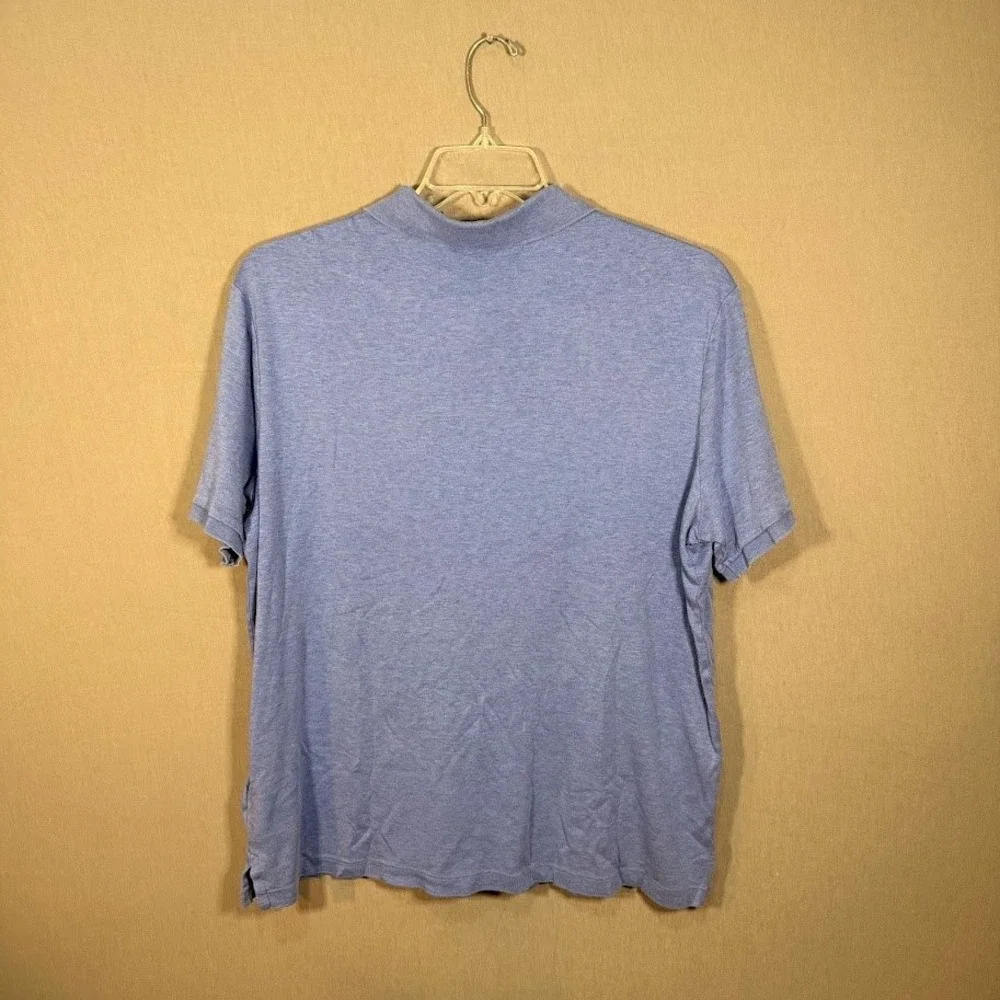 Polo Ralph Lauren Mens XL Classic Fit Blue Heather Short Sleeve Polo Shirt Prep